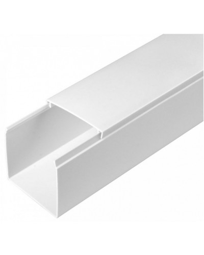 Кабель-канал белый 2-й замок в г/к 60х60 (24м/уп) Промрукав (PR.056060) в Рубцовске Кабель-канал Pintop.ru