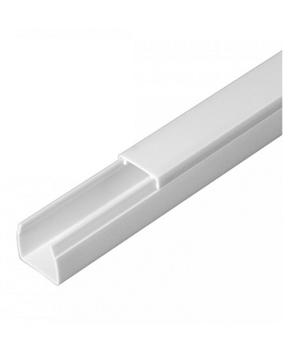 Кабель-канал белый 2-й замок в п/э 16х16 (120м/уп) Промрукав (PR.0616161) в Рубцовске Кабель-канал Pintop.ru