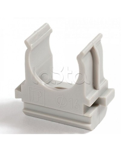 Крепеж-клипса для труб АБС-пластик в карт д16 (200шт/2000шт уп/кор) Промрукав (PR.0616) в Рубцовске Держатели, клипсы, скобы Pintop.ru