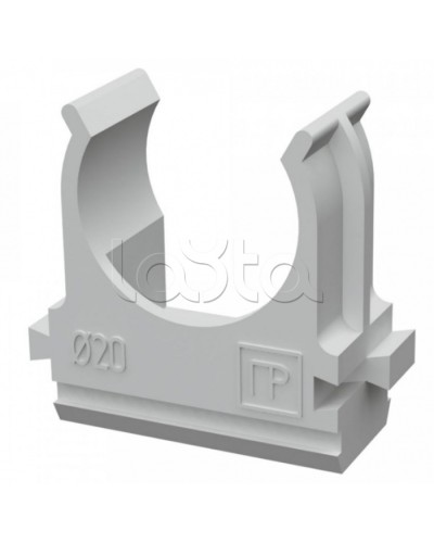 Крепеж-клипса для труб АБС-пластик в карт д20 (150шт/1500шт уп/кор) Промрукав (PR.0620) в Рубцовске Держатели, клипсы, скобы Pintop.ru