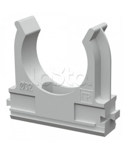 Крепеж-клипса для труб АБС-пластик в карт д32 (50шт/500шт уп/кор) Промрукав (PR.0632) в Рубцовске Держатели, клипсы, скобы Pintop.ru