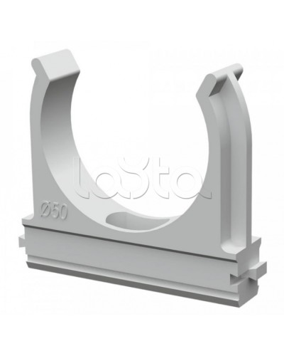 Крепеж-клипса для труб АБС-пластик в карт д50 (20шт/200шт уп/кор) Промрукав (PR.0650) в Рубцовске Держатели, клипсы, скобы Pintop.ru