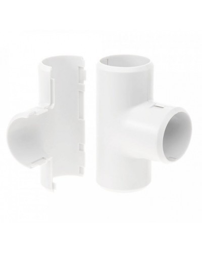 Тройник разборный белый д16 (70шт/700шт уп/кор) Промрукав (PR.07316б) в Рубцовске Повороты, муфты, тройники Pintop.ru