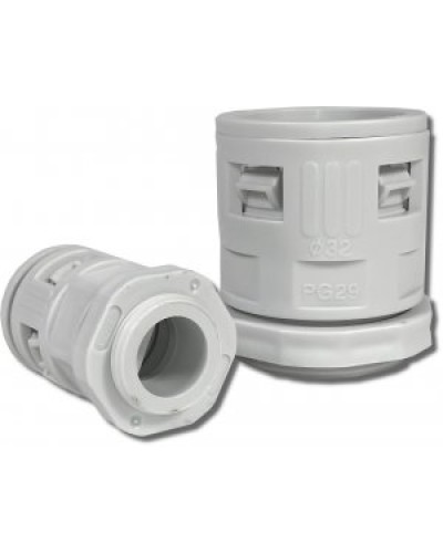 Муфта вводная для гофрированных труб серая ВМ-ГТ-25 Промрукав PR08.3270 в Рубцовске Повороты, муфты, тройники Pintop.ru