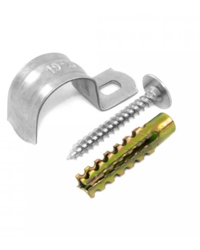 Комплекты для крепления ОКЛ с использованием самореза, дюбеля и скобы СМО 14-15 (100 шт) Промрукав (PR08.4994) в Рубцовске Держатели, клипсы, скобы Pintop.ru