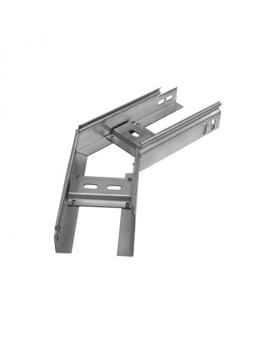 Угол горизонтальный 45 градусов лестничный 400х150 (1,5 мм) Промрукав (PR08.5473) в Рубцовске Аксессуары для лотков Pintop.ru