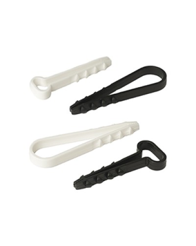 Дюбель-хомут для круглого кабеля d5-10 мм белый (100шт) Промрукав (PR08.6939) в Рубцовске Крепеж: Дюбели, шурупы, саморезы Pintop.ru