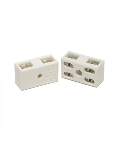 Клемма керам. латунь 6 мм² 2 пары на 8 контактов (5 шт/уп) Промрукав (PR08.7164) в Рубцовске Аксессуары для кабель-канала Pintop.ru