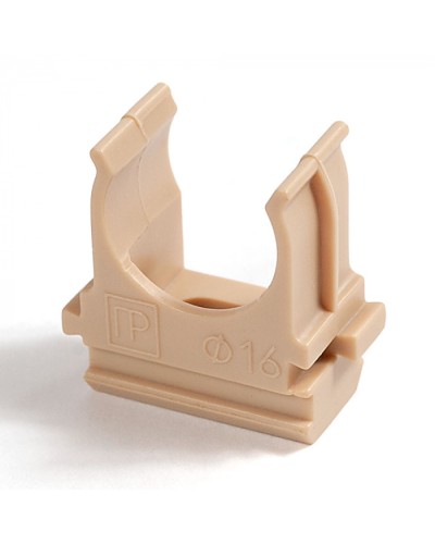 Крепёж-клипса для труб АБС-пластик сосна д16 (100шт/2000шт уп/кор) Промрукав (PR13.0048) в Рубцовске Держатели, клипсы, скобы Pintop.ru