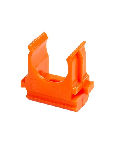 Крепёж-клипса для труб АБС-пластик оранжевая д20 (100шт/1500шт уп/кор) Промрукав (PR13.0064) в Рубцовске Держатели, клипсы, скобы Pintop.ru