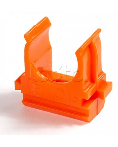 Крепёж-клипса для труб АБС-пластик оранжевая д16 в малой упаковке (10шт/1000шт уп/кор) Промрукав (PR13.0066) в Рубцовске Держатели, клипсы, скобы Pintop.ru