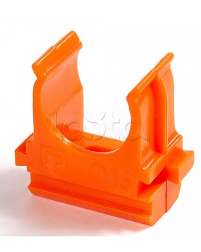 Крепёж-клипса для труб АБС-пластик оранжевая д20 в малой упаковке (10шт/1000шт уп/кор) Промрукав (PR13.0067) в Рубцовске Держатели, клипсы, скобы Pintop.ru