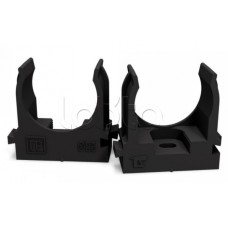 Крепеж-клипса для труб для монтажного пистолета черная в п/э д25 (100шт/700шт уп/кор) Промрукав (PR13.0133)