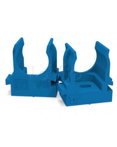 Крепеж-клипса для труб для монтажного пистолета синяя д16 (100шт/1100шт уп/кор) Промрукав (PR13.0143) в Рубцовске Держатели, клипсы, скобы Pintop.ru