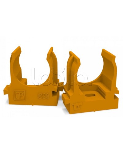 Крепеж-клипса для труб для монтажного пистолета оранжевая д20 (100шт/900шт уп/кор) Промрукав (PR13.0152) в Рубцовске Держатели, клипсы, скобы Pintop.ru