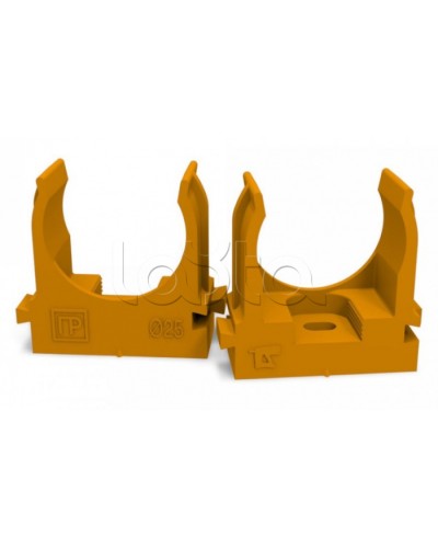 Крепеж-клипса для труб для монтажного пистолета оранжевая д25 (100шт/700шт уп/кор) Промрукав (PR13.0153) в Рубцовске Держатели, клипсы, скобы Pintop.ru