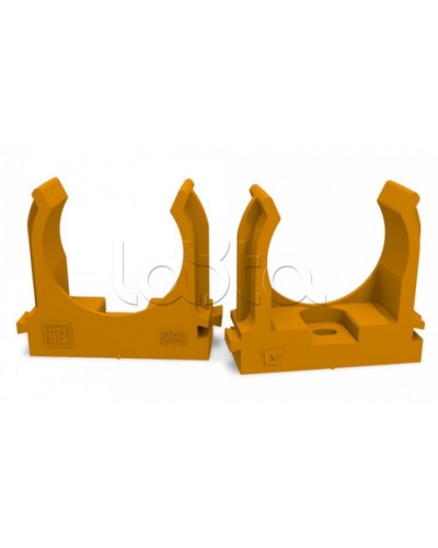 Крепеж-клипса для труб для монтажного пистолета оранжевая д32 (25шт/500шт уп/кор) Промрукав (PR13.0154) в Рубцовске Держатели, клипсы, скобы Pintop.ru