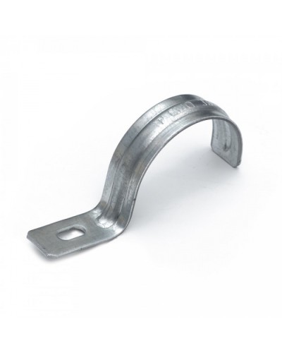 Скоба металлическая однолапковая усиленная противопожарная СМОУ d38-40 мм (50 шт/уп) Промрукав (PR13.02405) в Рубцовске Держатели, клипсы, скобы Pintop.ru