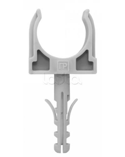 Крепеж-клипса с дюбелем серая д16 в малой упаковке (10шт/900шт уп/кор) Промрукав (PR13.0315) в Рубцовске Держатели, клипсы, скобы Pintop.ru