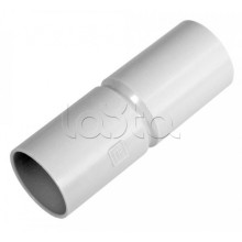 Патрубок-муфта д40 безгалогенная (HF) атмосферостойкая серая (20шт/220шт уп/кор) Промрукав (PR13.0354)
