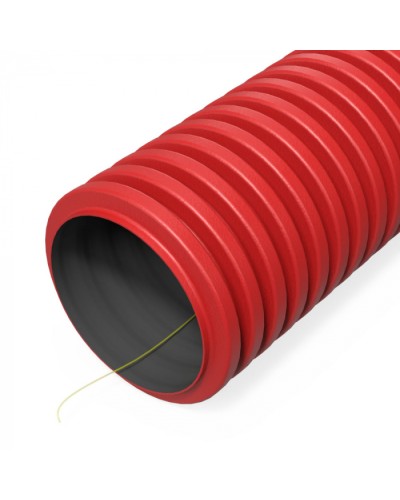 Труба гофр. двуст. ПНД гибкая тип 1250 (SN18) с/з красная d160 мм (50м/50м уп/пал) Промрукав (PR15.00983) в Рубцовске Труба гофрированная Pintop.ru