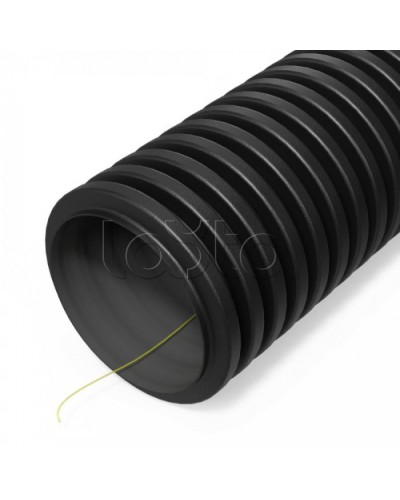 Труба гофр двустенная ПНД гибкая тип 450 (SN26) ст к ультраф с/з черная d50 мм (100м/уп) Промрукав (PR15.0314) в Рубцовске Труба гофрированная Pintop.ru