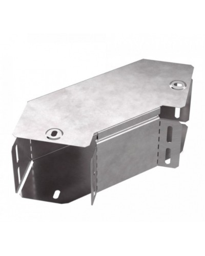 Угол горизонтальный 90 градусов с крышкой Стандарт 100х100 Промрукав (PR16.0413) в Рубцовске Аксессуары для кабель-канала Pintop.ru