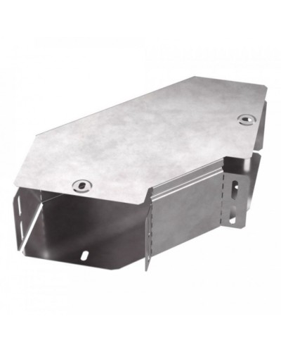 Угол горизонтальный 90 градусов с крышкой Стандарт 150х100 Промрукав (PR16.0416) в Рубцовске Аксессуары для лотков Pintop.ru