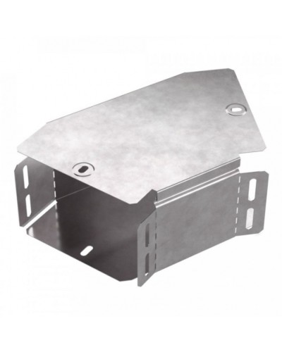 Угол горизонтальный 45 градусов с крышкой Стандарт 150х100 Промрукав (PR16.0428) в Рубцовске Аксессуары для лотков Pintop.ru