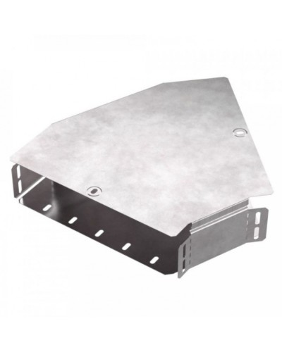 Угол горизонтальный 45 градусов с крышкой Стандарт 300х80 Промрукав (PR16.0430) в Рубцовске Аксессуары для лотков Pintop.ru