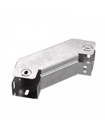 Угол горизонтальный 90 градусов с крышкой Стандарт 50х50 Промрукав (PR16.0572) в Рубцовске Аксессуары для лотков Pintop.ru