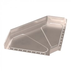 Угол горизонтальный 90 градусов Стандарт INOX (AISI 409) 500х80 Промрукав (PR16.3570)