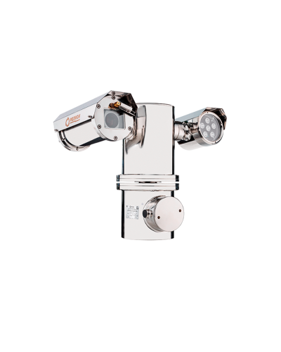 Взрывозащищенный термокожух на поворотной платформе для IP видеокамеры с ИК подсветкой Релион-PTZ-Exd-Н-В-ИК-СО 48В в Рубцовске Системы видеонаблюдения Pintop.ru