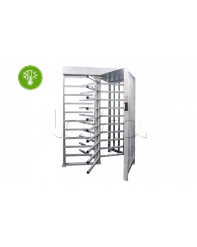 Турникет полноростовой с подогревом 3V RUBEZH STRAZH Model X УХЛ 2.1 OSDP MF (T-1000) в Рубцовске Турникеты Pintop.ru