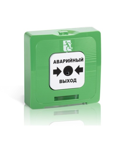 Элемент дистанционного управления Рубеж ИР 513-10 исп.1 Аварийный выход (зеленый) в Рубцовске Извещатели охранные Pintop.ru