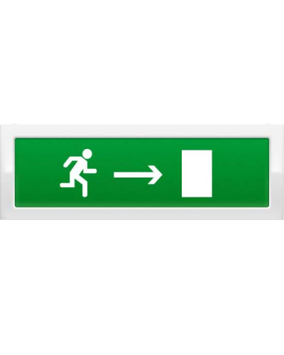 Оповещатель охранно-пожарный световой Рубеж ОПОП 1-8 Бегущий человек + стрелка вправо 12В в Рубцовске Оповещатели Pintop.ru