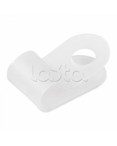 Кабельная скоба пластиковая 5мм для крепления термокабеля Спектрон-КС-5 в Рубцовске Держатели, клипсы, скобы Pintop.ru