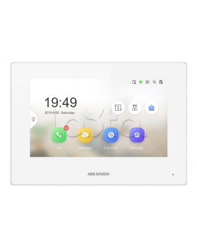 IP видеодомофон сенсорный Hikvision DS-KH6320-LE1/White(B) в Рубцовске Абонентские IP устройства Pintop.ru