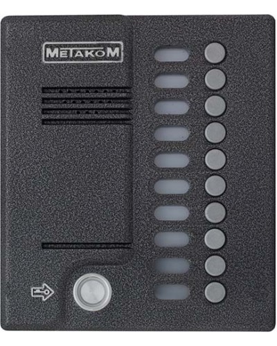 Блок вызова домофона Метаком MК10.2-TM4EN в Рубцовске Вызывные аудиопанели малоабонентные Pintop.ru