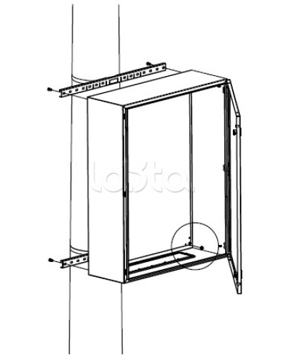 Комплект крепления шкафов DKC (R5FB300) в Рубцовске Полки для шкафов и стоек Pintop.ru