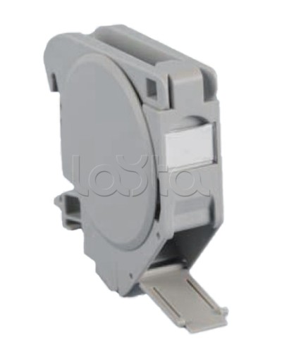 Крепление на DIN-рейку для модулей Keystone Jack c крышками Hyperline FP-IE-DIN-KJ-1A-GY в Рубцовске Коммутационные изделия Pintop.ru