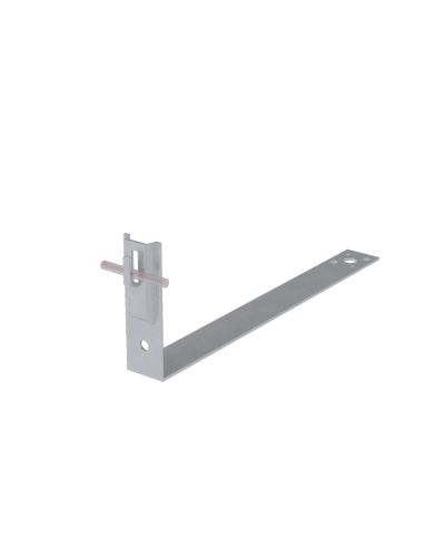 Черепичный держатель зажимной на обрешётку для прутка Ø 5-8 мм L430 мм H100 мм CU КМ-Профиль (CDZO-L430-D5-8 CU) в Рубцовске Держатели, клипсы, скобы Pintop.ru