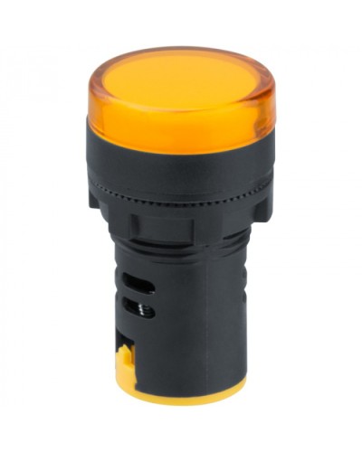 Лампа индикаторная Navigator 82 802 NBI-I-AD22-230-Y желтая d22мм 230В AC/DC в Рубцовске Источники света(Лампы) Pintop.ru