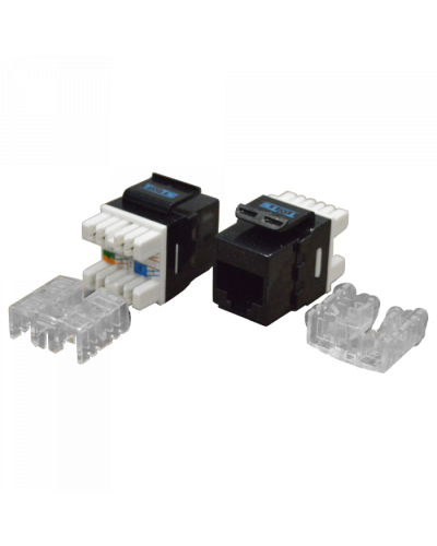 Модуль Keystone RJ45, Cat.6, UTP, 180 градусов, черный TWT (TWT-OK45UTP180/6-BK) в Рубцовске Модули Keystone Pintop.ru