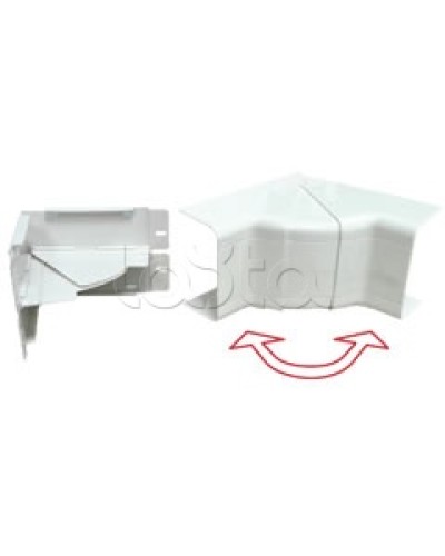 Угол внутренний изменяемый 100x40 с задней стенкой и разделителем для кабель-канала серии ARC-LAN Экопласт 576114 в Рубцовске Аксессуары для кабель-канала Pintop.ru