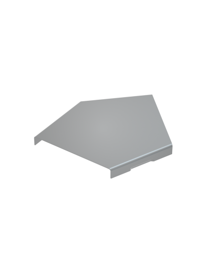 Крышка горизонтального угла 45 гр. 400 мм КМ-Профиль (KGL45-400) в Рубцовске Аксессуары для лотков Pintop.ru