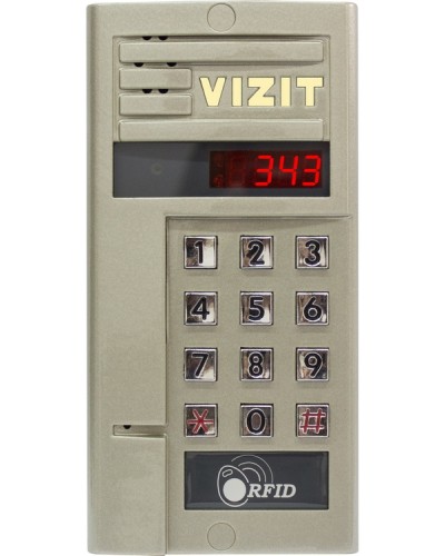 Блок вызова для совместной работы с БУД-302 VIZIT БВД-343F в Рубцовске Блоки вызова многоабонентные Pintop.ru