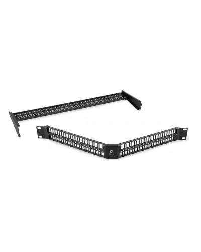 Угловая модульная патч-панель 19, 48 портов, 1U Cabeus (PLBHD-48-CON) в Рубцовске Патч панель Pintop.ru