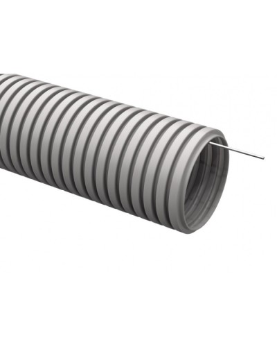 ELASTA Труба гофр. тяжелая ПВХ d=25мм с зондом (50м) IEK (EA-TG23-121-025-050-K41) в Рубцовске Труба гофрированная Pintop.ru