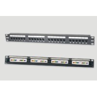 Патч-панель 19", 1U, 24xRJ45 категория 6 Eurolan (27B-U6-24BL)